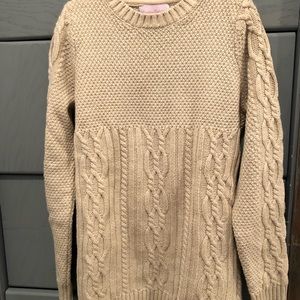 Cable sweater